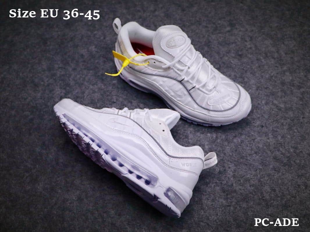 Golpeteo En Necesidad De Herida Nike Air Max 98 X Supreme White Bruscamente Mente Menos