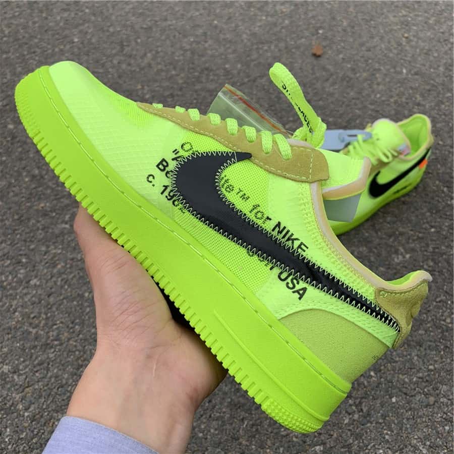 OFF-WHITE Nike Air Force 1 “Volt —
