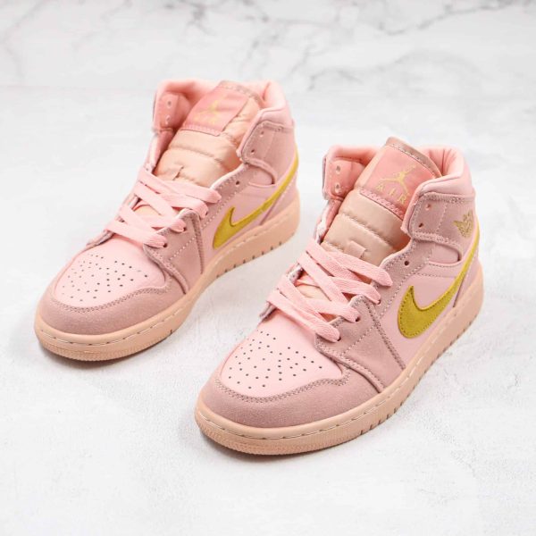Nike Air Jordan 1 Mid GS Coral Stardust