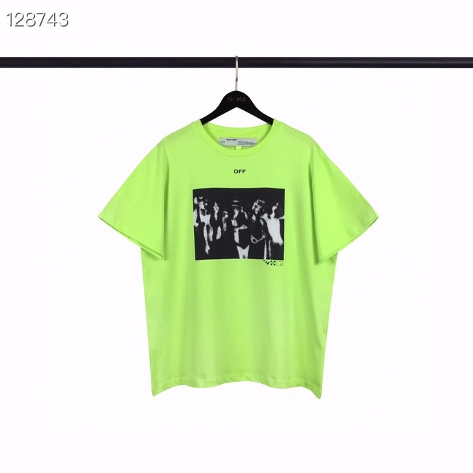 camiseta off white verde