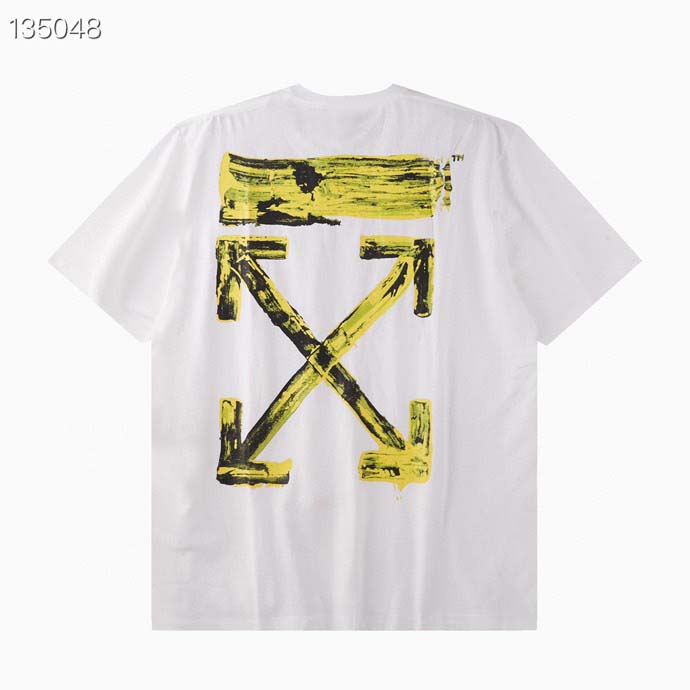 camiseta off white amarilla