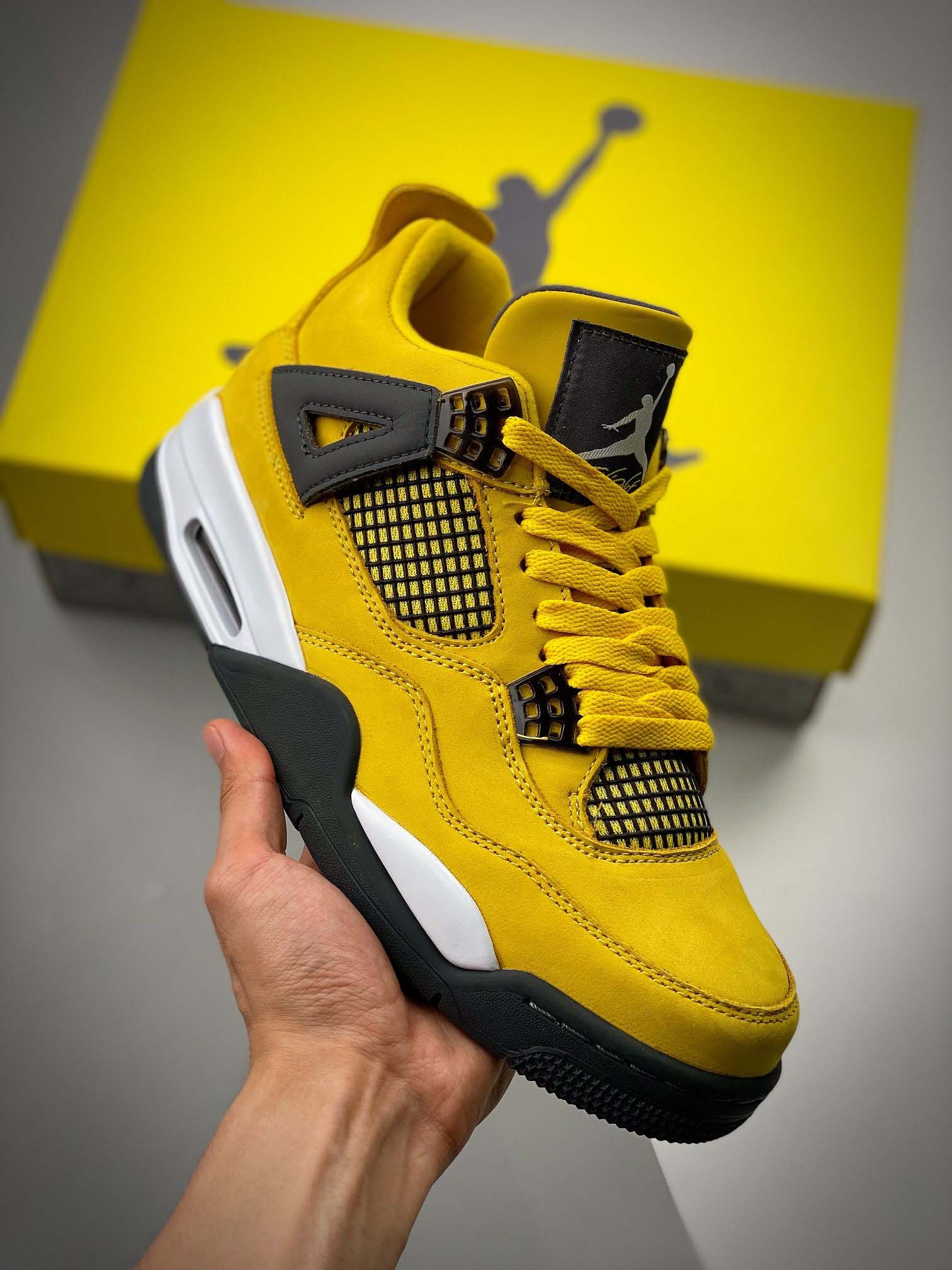 Nike Jordan 4 Retro Lightning 2021 Tour Yellow High — TrapXShop