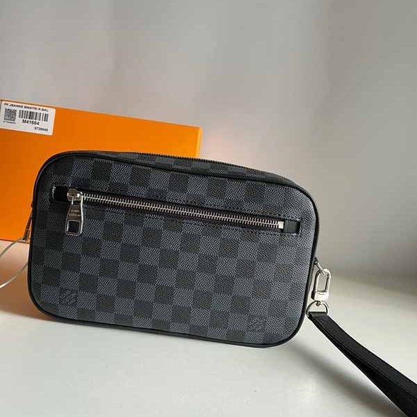 Bolso Louis Vuitton Kasai Clutch Damier Graphite