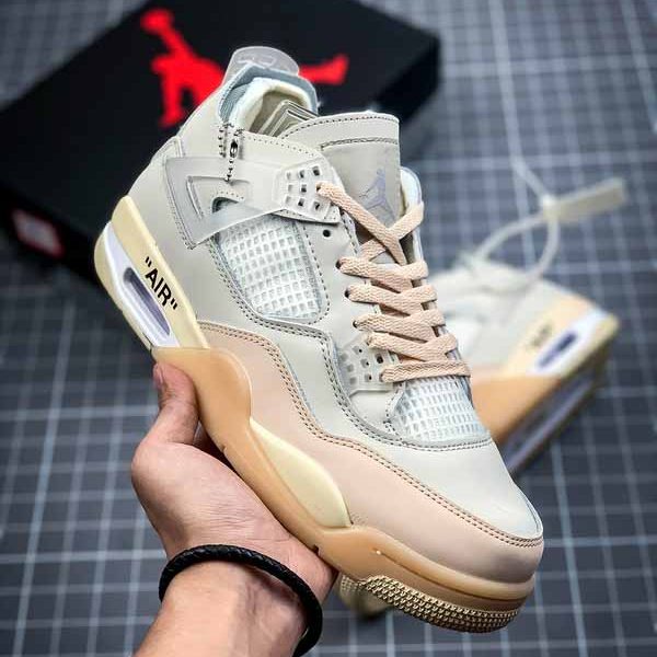 Air Jordan 4 Retro x Off-White Sail
