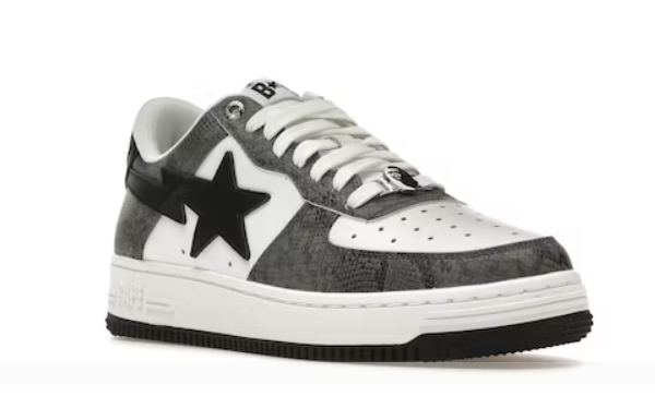 A Bathing Ape Bape Sta Snake Skin Black