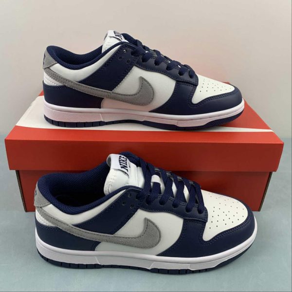 Nike Dunk Low Summit White Midnight Navy