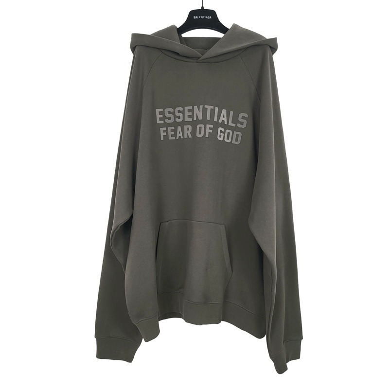 Sudadera con capucha tejida Fear of God Essentials para hombre tallas  selectas SSENSE SS21 gris oscuro nueva con etiquetas