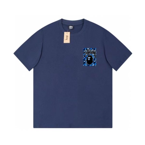 Camiseta Stussy x Bape 6BKPZD (3COLORES)