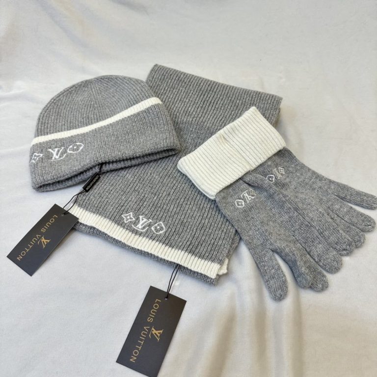 Kit Invierno Gorro Bufanda Guantes Louis Vuitton 7TFREY