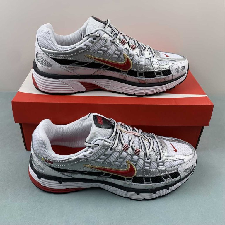 Nike P-6000 CNPT Metallic Silver Red