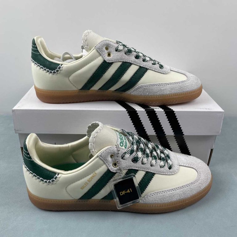 Wales Bonner x Adidas Originals Samba Cream White Bold Green