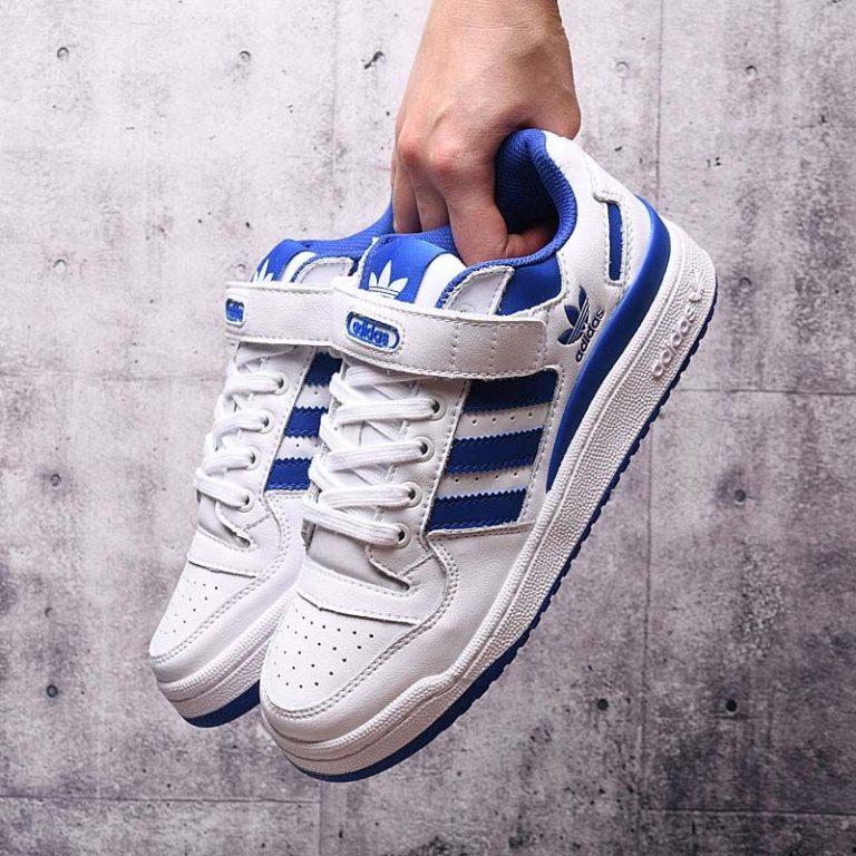 Adidas Originals Forum Low CLOUD WHITE ROYAL BLUE CLOUD WHITE 4ZE6GX