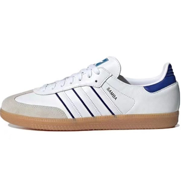 Adidas Samba Leather Cloud White Lucid Blue