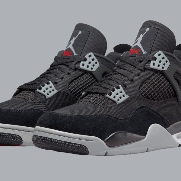 Air Jordan 4 Retro ''Black Canvas''