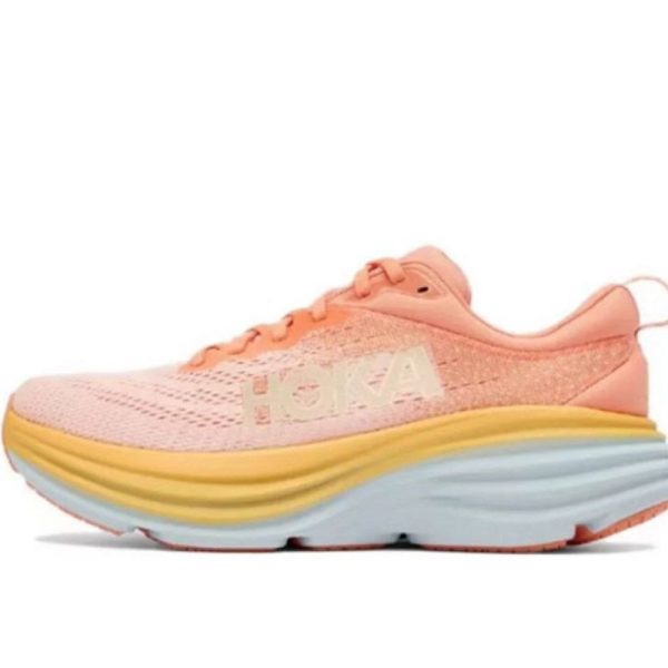 Hoka One One Bondi 8 Shell Coral Peach Parfait