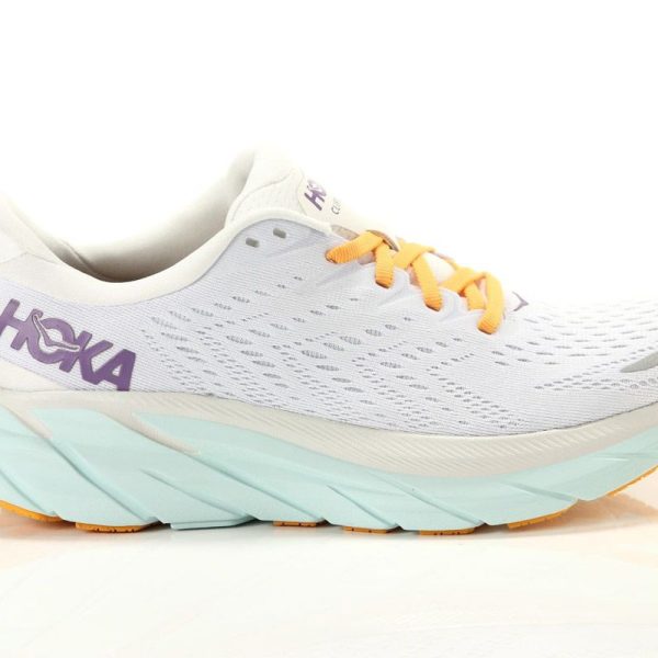 Hoka One One Clifton 8 Blanc De Blanc Purple Seafoam