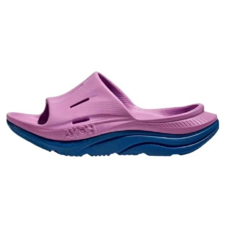 Hoka One One Ora Recovery Slide 3 Cyclamen Coastal Sky