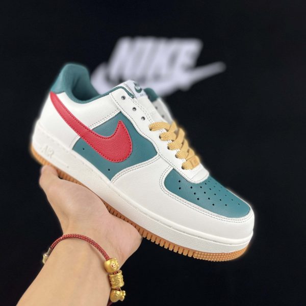 Nike Air Force 1 Low ''Sail Green & Red''