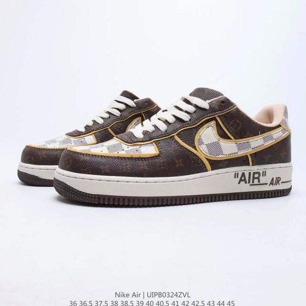 Louis Vuitton x Nike Air Force 1 Low ''Monogram Brown Damier Azur''