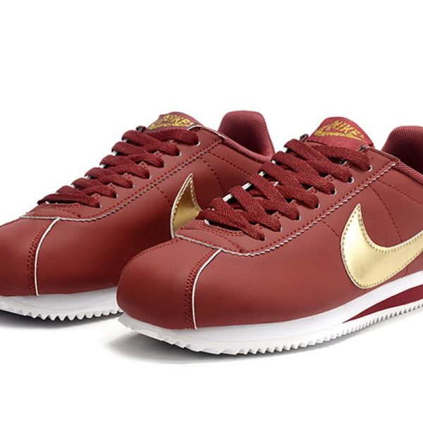 Nike Classic Cortez Team Red Metallic Gold