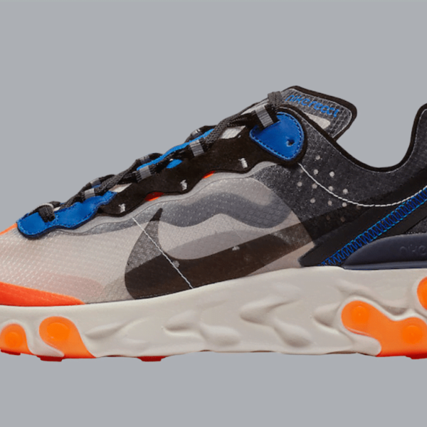 Nike React Element 87 ''Thunder Blue Total Orange''