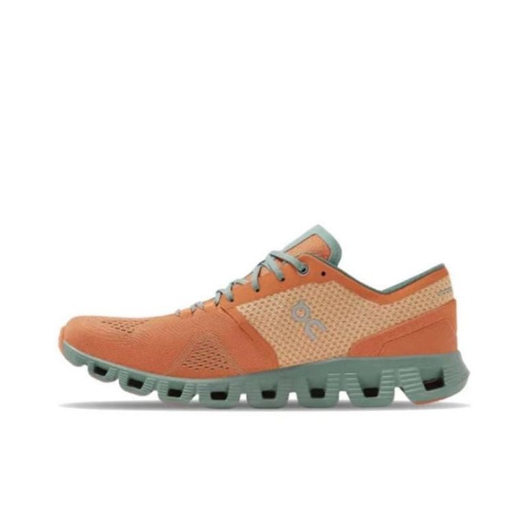 On Running Cloud X Orange Sea Green