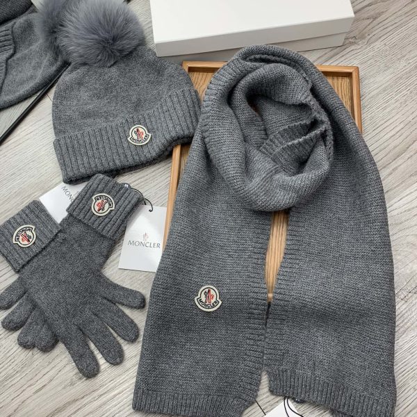 Kit Invierno Gorro Bufanda Guantes Moncler ZHE2XX