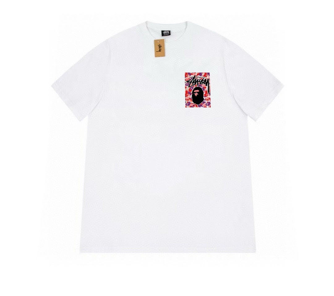 Camiseta Stussy x Bape V3T4WL (2COLORES)