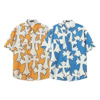 Camisa Chrome Hearts E9F0G1 (2COLORES)