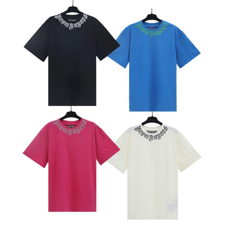 Camiseta Palm Angels E6F7G8 AZUL (4COLORES)