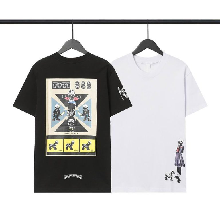 Camiseta Chrome Hearts I8J7K9 (2COLORES)