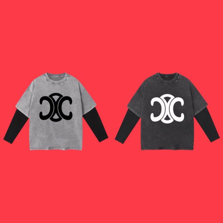 Camiseta Larga Celine P1Q3R7 (2COLORES)