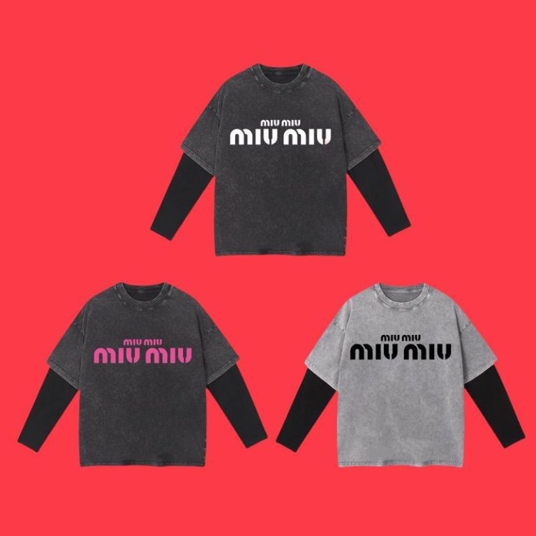Camiseta Larga Miu Miu H3I7J0 (3COLORES)