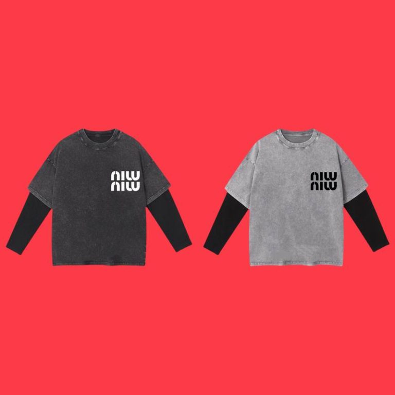 Camiseta Larga Miu Miu K9L5M2 (2COLORES)