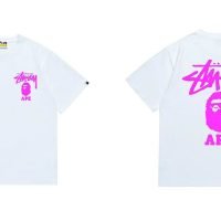 Camiseta Bape x Stussy A7B5C8 (3COLORES)