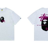 Camiseta Bape x Stussy B0C7D2 (2COLORES)