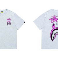 Camiseta Bape x Stussy E7F1G0 (3COLORES)