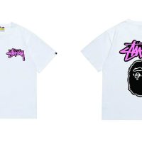 Camiseta Bape x Stussy F3G9H6 (2COLORES)