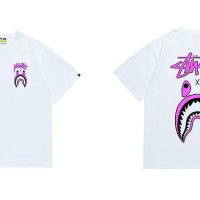 Camiseta Bape x Stussy H5I6J8