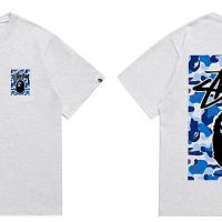 Camiseta Bape x Stussy J3K7L1 (2COLORES)