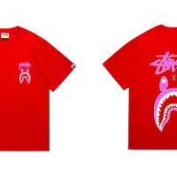 Camiseta Bape x Stussy K0L4M9 (2COLORES)