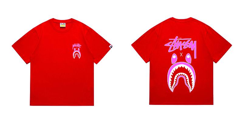 Camiseta Bape x Stussy K0L4M9 (2COLORES)