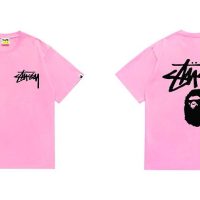 Camiseta Bape x Stussy L7M2N1