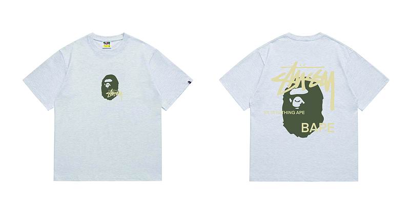 Camiseta Bape x Stussy N8O3P0 (3COLORES)