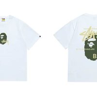Camiseta Bape x Stussy Q1R5S7 (2COLORES)