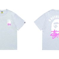 Camiseta Bape x Stussy U5V0W2 (2COLORES)