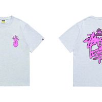 Camiseta Bape x Stussy V1W3X0 (3COLORES)