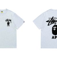 Camiseta Bape x Stussy X6Y0Z3 (2COLORES)