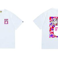 Camiseta Bape x Stussy Y4Z0A7 (3COLORES)