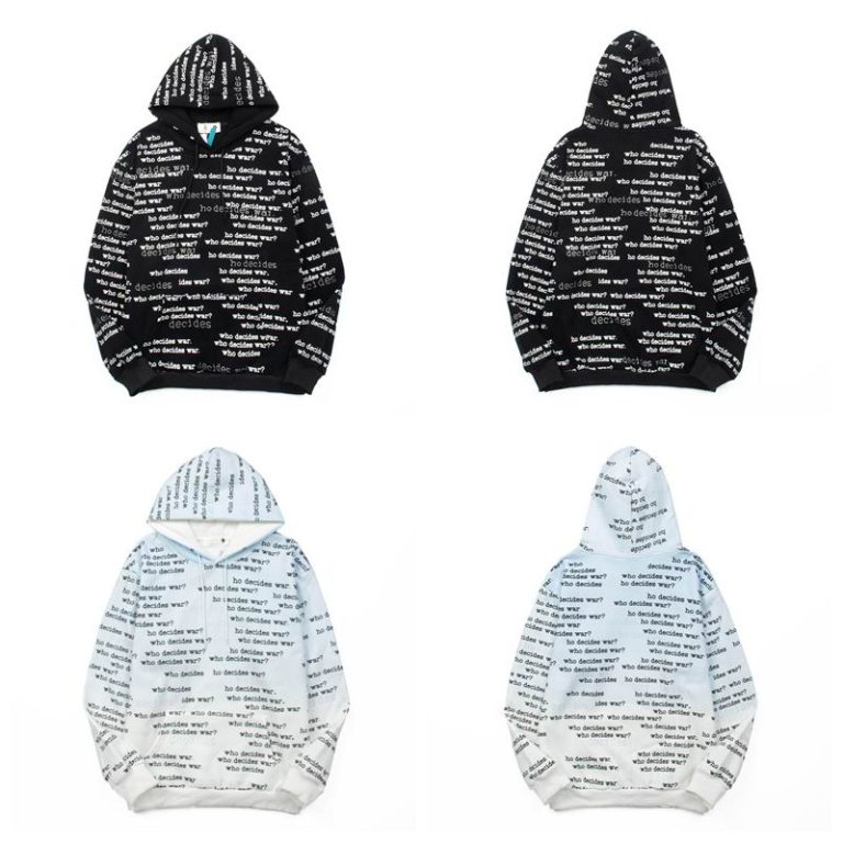 Sudadera con Capucha Who Decides War DK4LYC (2COLORES)